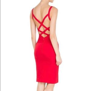 Gorgeous Dsquared red midi dress.